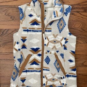 The North Face printed fleece vest